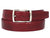 PAUL PARKMAN Men's Croc Embossed Calfskin Belt Burgundy (ID#B02-BUR)