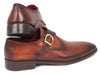 Paul Parkman Monkstrap Dress Shoes Brown & Camel (ID#011B44)
