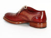 Paul Parkman Men's Wingtip Oxfords Bordeaux & Camel (ID#027B)