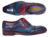 Paul Parkman Men's Captoe Oxfords Blue & Parliament (ID#024-PARL)