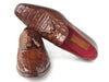 Paul Parkman Men's Brown Crocodile Embossed Calfskin Tassel Loafer (ID#PP2281-BRW)