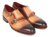 Paul Parkman Two Tone Double Monkstrap Shoes (ID#HT54-CML)