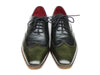 Paul Parkman Men's Wingtip Oxford Floater Leather Green (ID#023-GREEN)