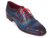 Paul Parkman Men's Captoe Oxfords Blue & Parliament (ID#024-PARL)