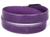 PAUL PARKMAN Men's Leather Belt Hand-Painted Purple (ID#B01-PURP)