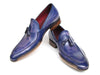 Paul Parkman Men's Side Handsewn Tassel Loafer Blue & Purple (ID#082-BLU-PURP)