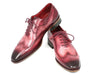 Paul Parkman Wintip Oxfords Burgundy Handpainted Calfskin (ID#741-BUR)