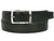 PAUL PARKMAN Men's Leather Belt Hand-Painted Dark Green (ID#B01-DARK-GRN)