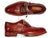 Paul Parkman Men's Wingtip Oxfords Bordeaux & Camel (ID#027B)