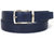 PAUL PARKMAN Men's Leather Belt Hand-Painted Navy (ID#B01-NVY)