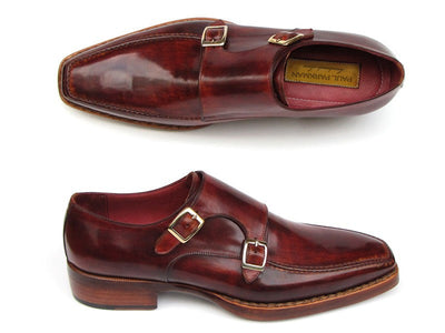 Paul Parkman Men's Double Monkstrap Goodyear Welted Shoes (ID#061-BRD)