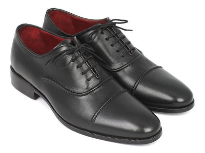 Paul Parkman Men's Captoe Oxfords Black (ID#077-BLK)