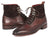 Paul Parkman Men's Wingtip Boots Brown Suede & Calfskin (ID#991-BRW)