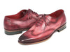 Paul Parkman Wintip Oxfords Burgundy Handpainted Calfskin (ID#741-BUR)