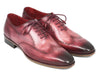 Paul Parkman Wintip Oxfords Burgundy Handpainted Calfskin (ID#741-BUR)