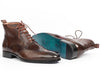 Paul Parkman Wingtip Ankle Boots Brown (ID#CH777BRW)