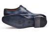 Paul Parkman Wingtip Single Monkstraps Navy (ID#98F54-NVY)