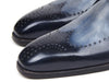 Paul Parkman Wingtip Single Monkstraps Navy (ID#98F54-NVY)