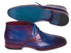 Paul Parkman Men's Chukka Boots Blue & Purple (ID#CK55U7)