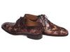 Paul Parkman Camouflage Hand-Painted Wholecut Oxfords Brown (ID#CM37BRW)