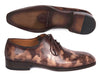 Paul Parkman Camouflage Hand-Painted Wholecut Oxfords Brown (ID#CM37BRW)