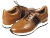 Paul Parkman Men's Cognac Floater Leather Sneakers (ID#LP206CGN)