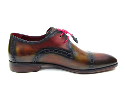 Paul Parkman Men's Multicolored Cap Toe Derby Shoes (ID#1247-MLT)