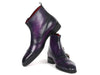 Paul Parkman Triple Monkstrap Boots Purple Leather (ID#88951-PRP)