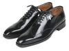 Paul Parkman Goodyear Welted Wingtip Oxfords Black Polished Leather (ID#181BLK55)