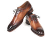 Paul Parkman Men's Wholecut Oxfords Brown Leather (ID#3222-BRW)