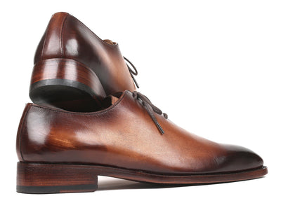 Paul Parkman Men's Wholecut Oxfords Brown Leather (ID#3222-BRW)