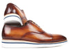 Paul Parkman Men's Smart Casual Oxfords Brown&Camel Leather (ID#185-BRW-LTH)