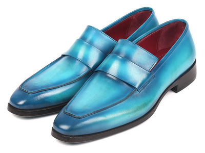 Paul Parkman Men's Loafers Turquoise (ID#093-TRQ)
