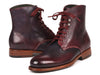 Paul Parkman Men's Leather Boots Bordeaux & Navy (824BRD65)