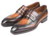 Paul Parkman Brown Burnished Goodyear Welted Loafers (ID#36LFBRW)