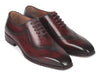 Paul Parkman Dark Bordeaux Hand-Painted Men's Oxfrods (ID#35BRD25)