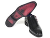 Paul Parkman Side Lace Oxfords Black Polished Leather (ID#981X65)