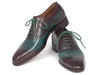 Paul Parkman Men's Green & Bordeaux Plain Toe Oxfords (ID#GH88BB)