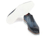 Paul Parkman Men's Smart Casual Wingtip Oxfords Navy (ID#187-NAVY)