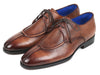 Paul Parkman Split Toe Men's Brown Derby Shoes (ID#8871BRW)
