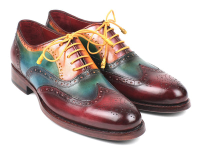 Paul Parkman Wingtip Oxfords Goodyear Welted Multi-Color (ID#027-MIX)