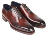 Paul Parkman Goodyear Welted Wholecut Oxfords Brown Hand-Painted (ID#044BRW)