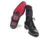 Paul Parkman Men's High Boots Black Calfskin (ID#F555-BLK)