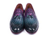 Paul Parkman Woven Leather Tassel Loafers Multicolor (ID#WVN88-MIX)