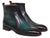 Paul Parkman Turquoise Burnished Side Zipper Boots (ID#BT487TRQ)